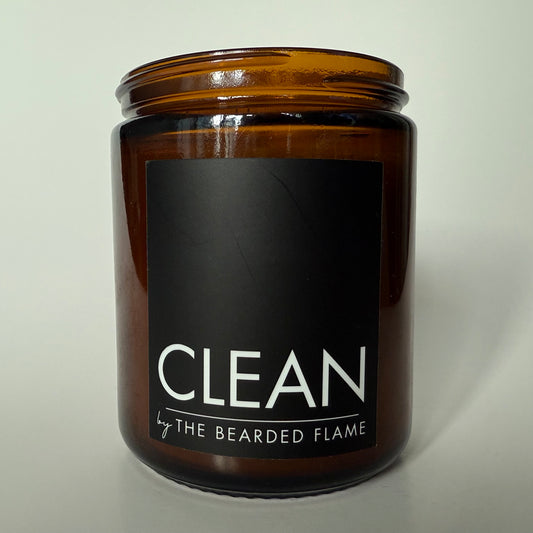 Clean - 8 oz. Candle (Amber or Matte Black)